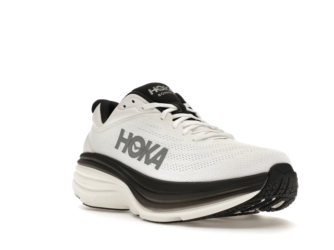 Hoka One One Bondi 8 White Black - vue secondaire A