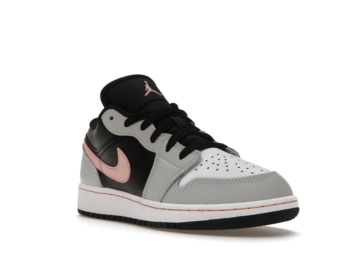 Jordan 1 Low Black Grey Pink (GS) - vue secondaire A