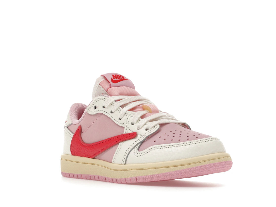 Jordan 1 Retro Low OG SP Travis Scott Sail Tropical Pink (PS) - vue secondaire A