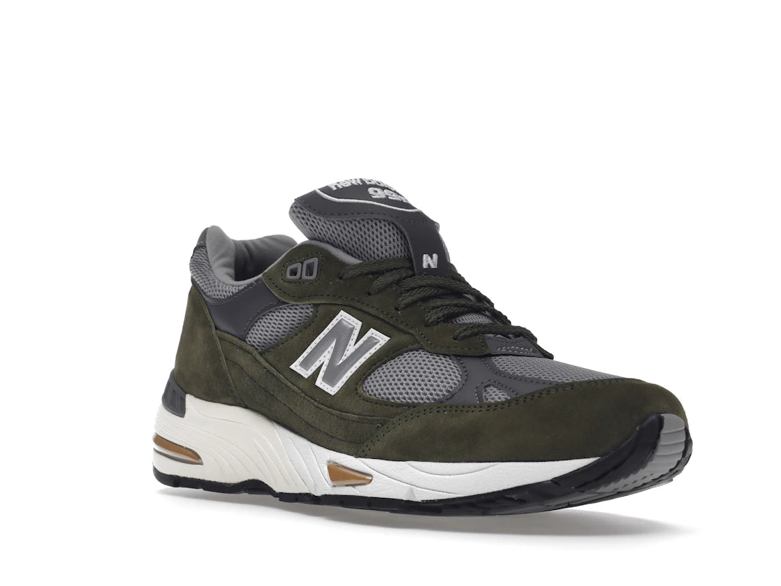 New Balance 991 MiUK Dark Green Grey Tan - vue secondaire A