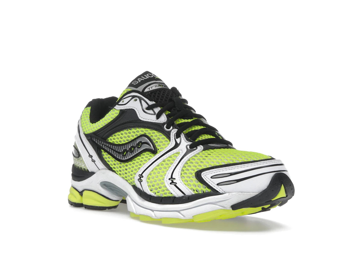 Saucony ProGrid Triumph 4 Yellow Silver - vue secondaire A