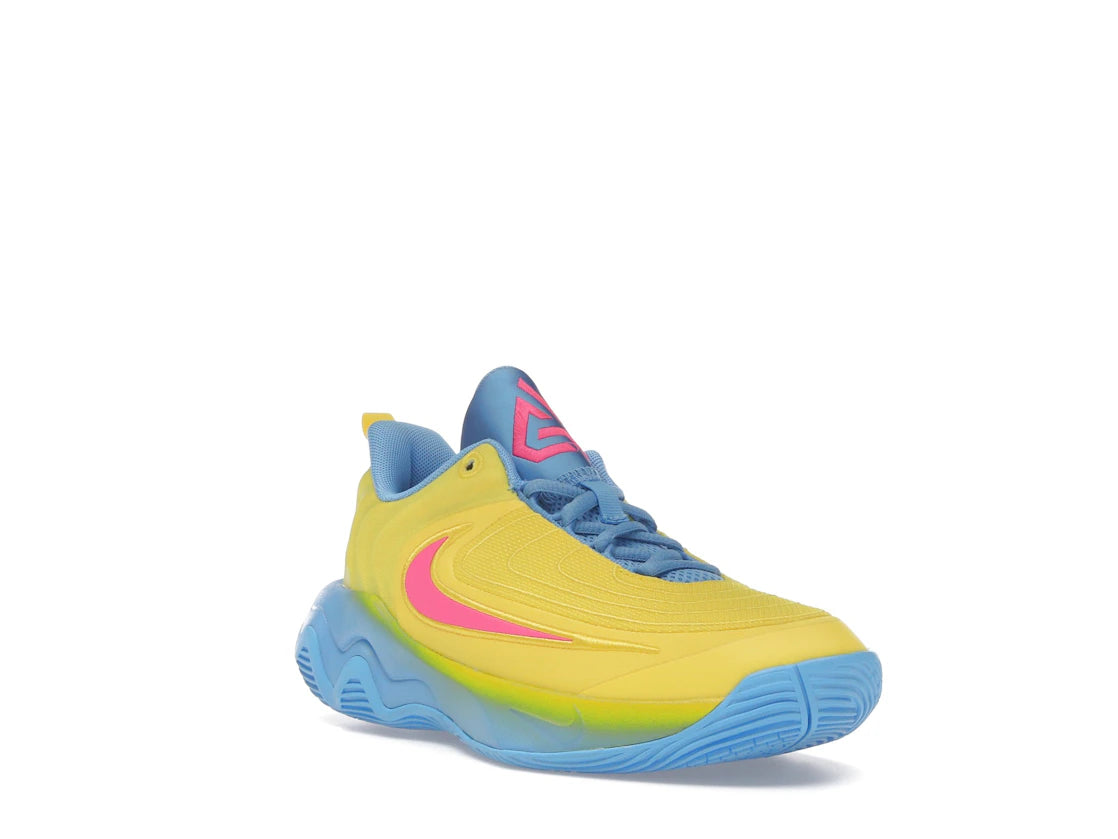 Nike Giannis Immortality 4 Lightning University Blue Hyper Pink (GS) - vue secondaire A