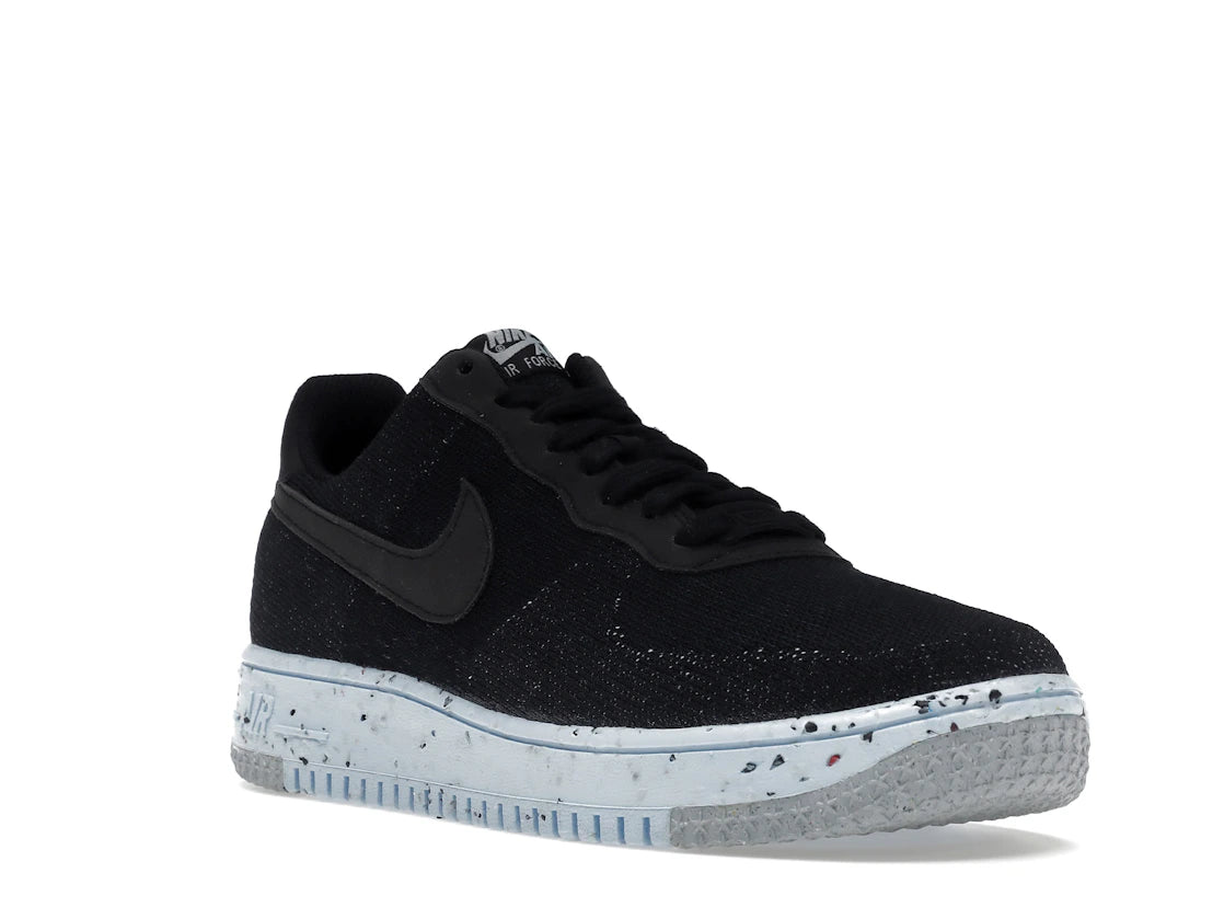 Nike Air Force 1 Low Crater Flyknit Black Chambray Blue - vue secondaire A