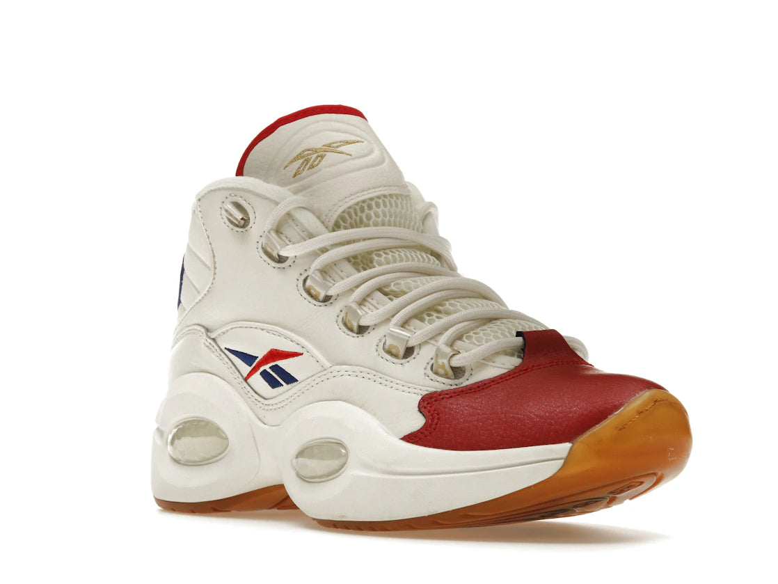 Reebok Question Mid White Red Blue - vue secondaire A