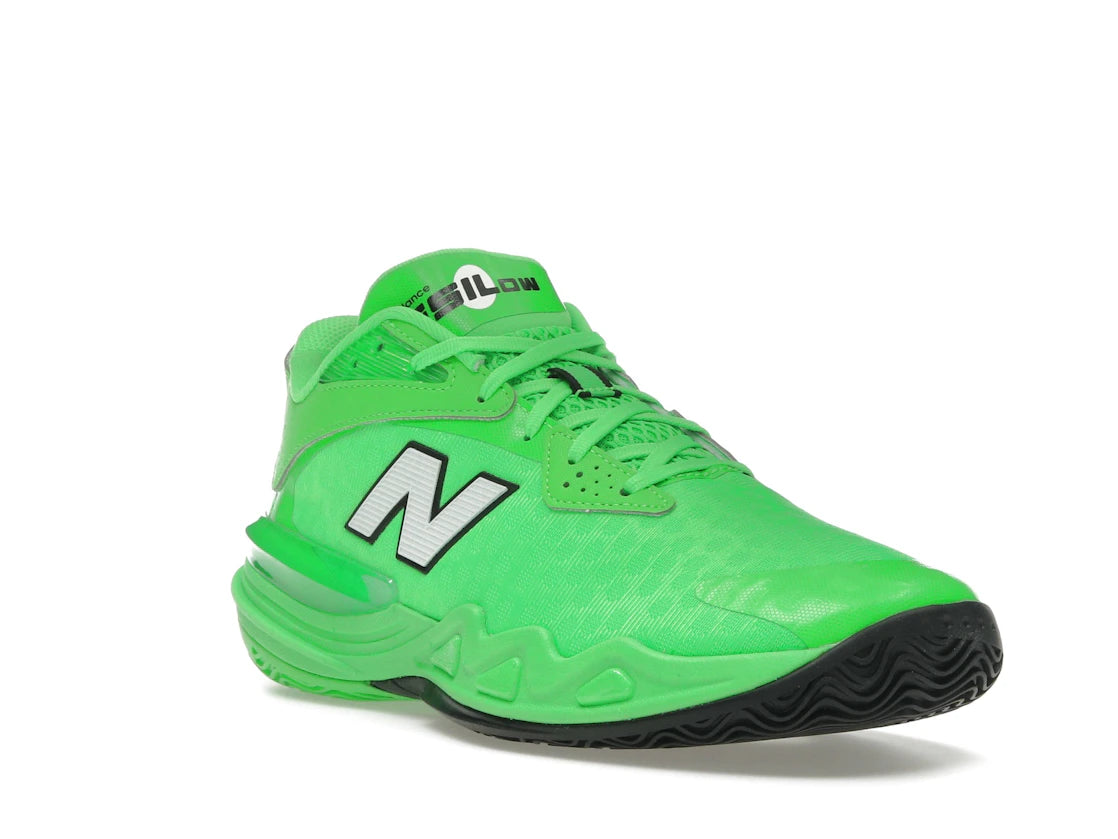 New Balance Hesi Low v2 Green Punch White - vue secondaire A