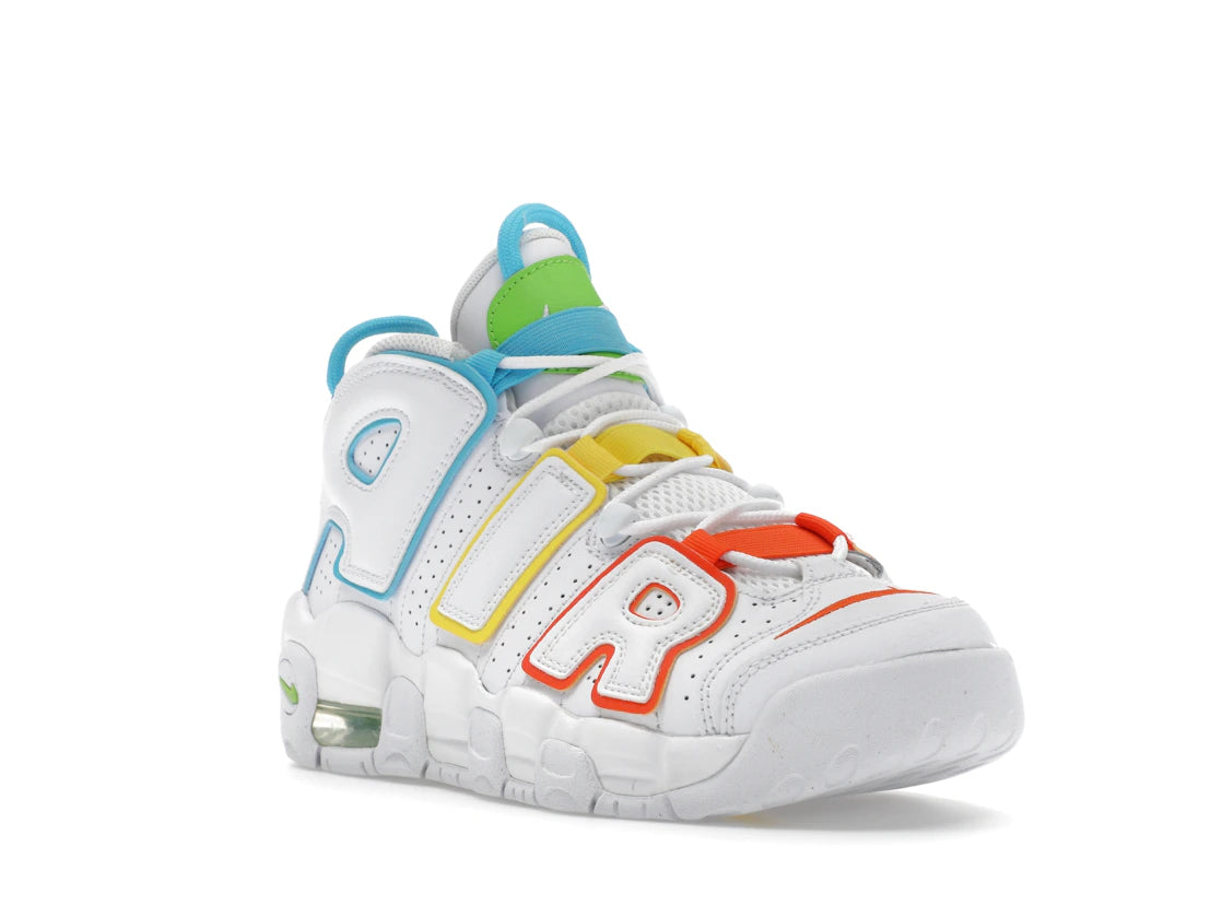 Nike Air More Uptempo White Multi-Color (GS) - vue secondaire A