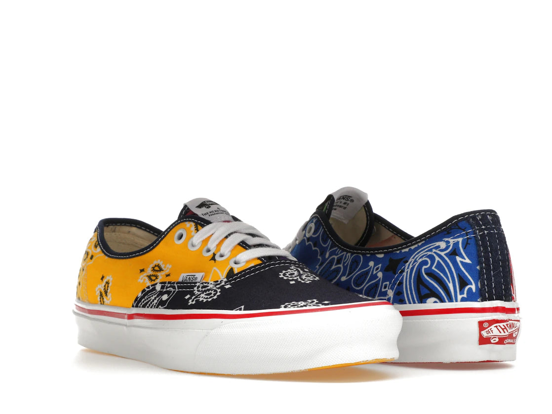 Vans Vault OG Authentic LX Bedwin & the Heartbreakers Multi-Color Yellow Bandana - vue secondaire A