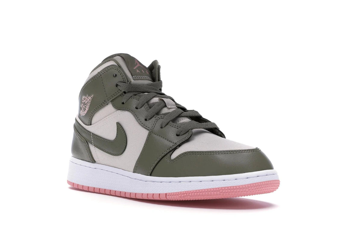 Jordan 1 Mid Trooper Bleached Coral (GS) - vue secondaire A