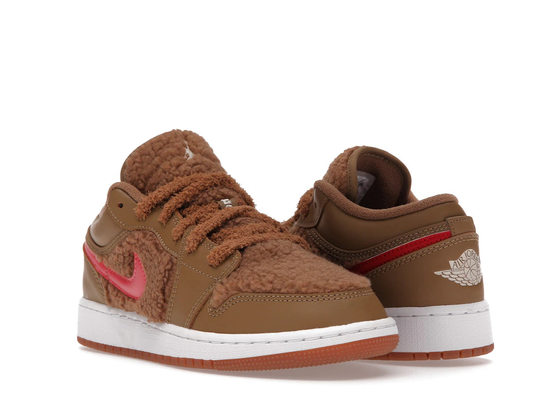 Jordan 1 Low Utility Teddy Bear (GS) - vue secondaire A