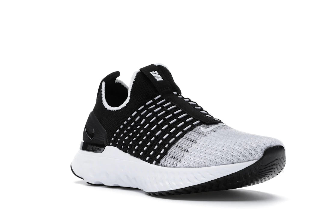 Nike React Phantom Run Flyknit 2 Black White (Women's) - vue secondaire A