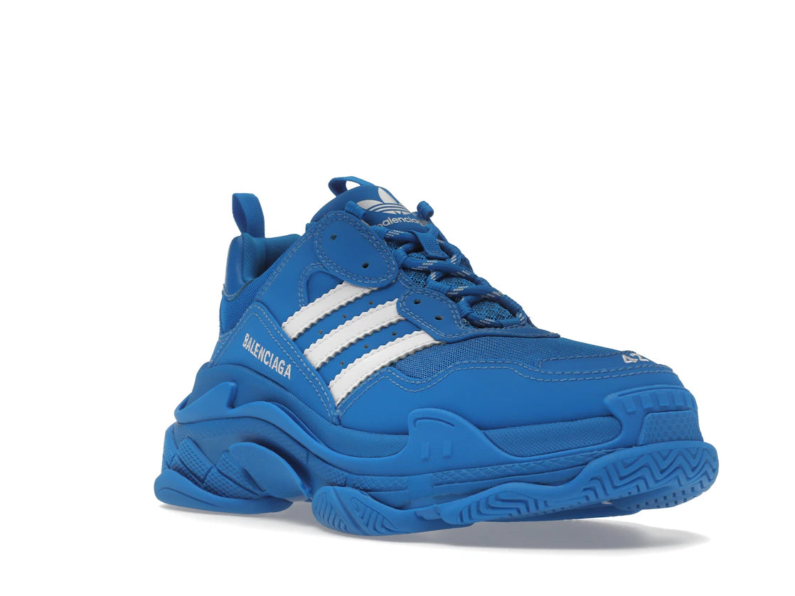 Balenciaga Triple S adidas Blue White - vue secondaire A