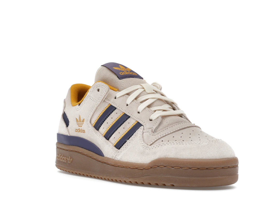 adidas Forum Low CL White Preloved Violet Yellow - vue secondaire A
