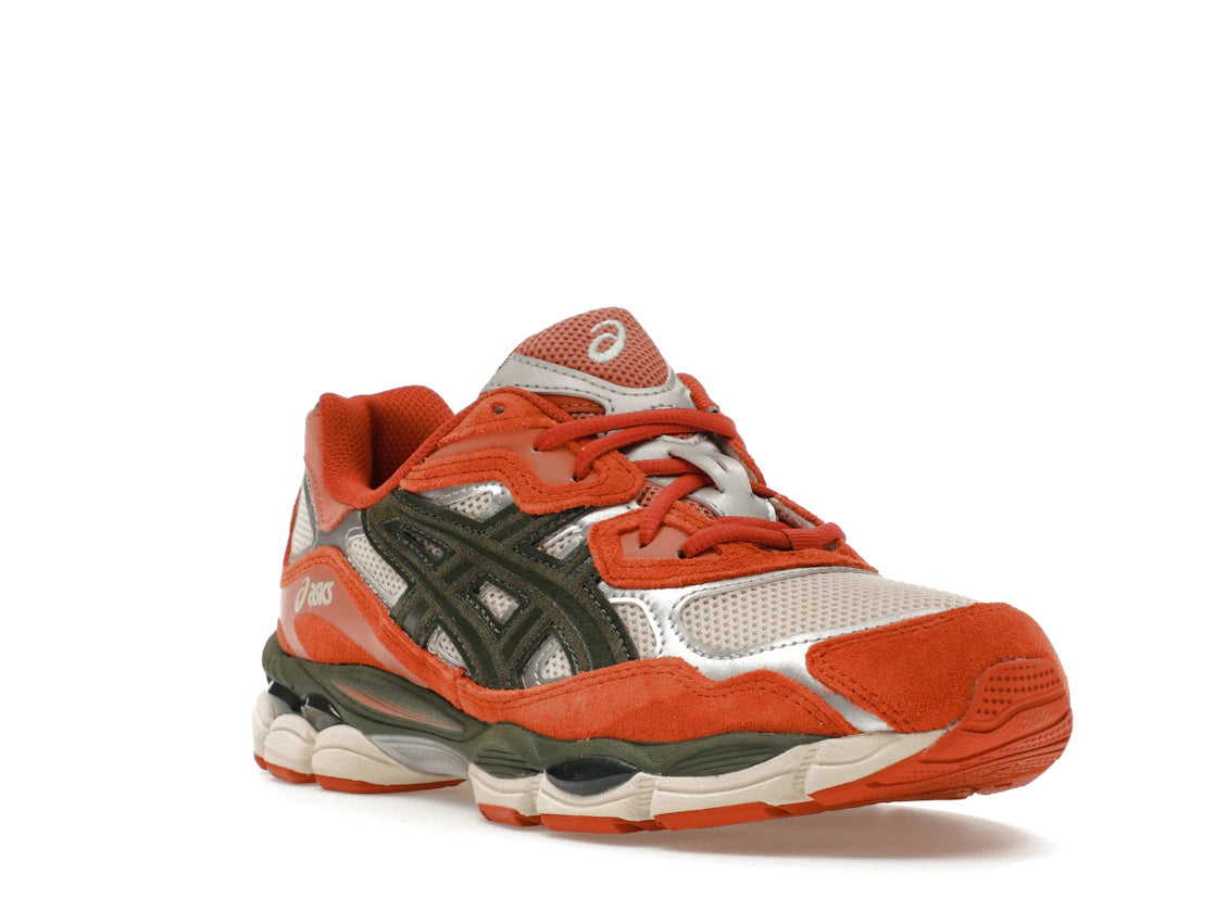 ASICS Gel-NYC Oatmeal Forest Green Orange - vue secondaire A