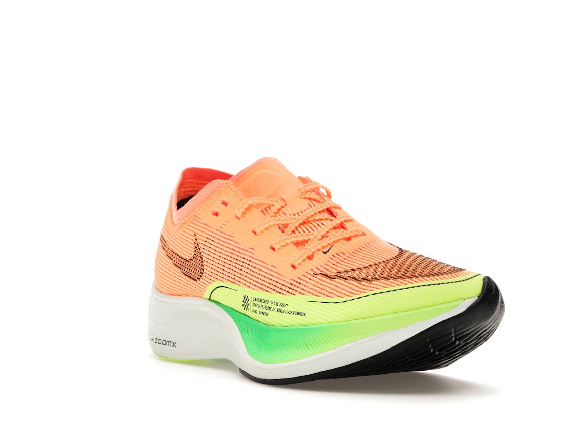 Nike ZoomX Vaporfly Next% 2 Peach Cream Green Shock (Women's) - vue secondaire A