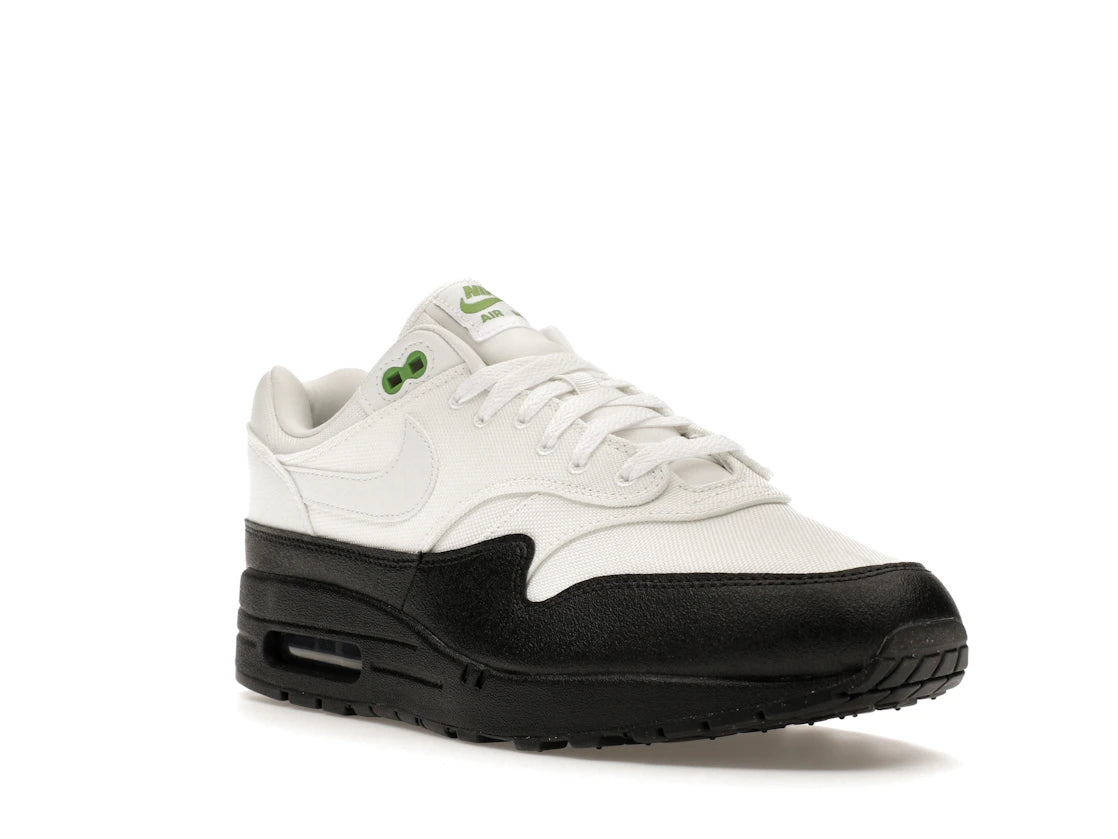 Nike Air Max 1 White Black Chlorophyll - vue secondaire A