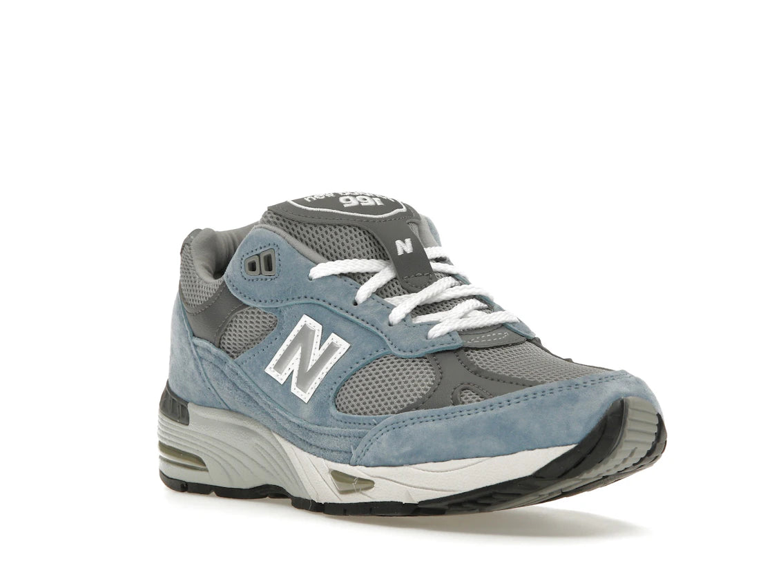 New Balance 991 MiUK Dusty Blue Smoked Pearl (Women's) - vue secondaire A
