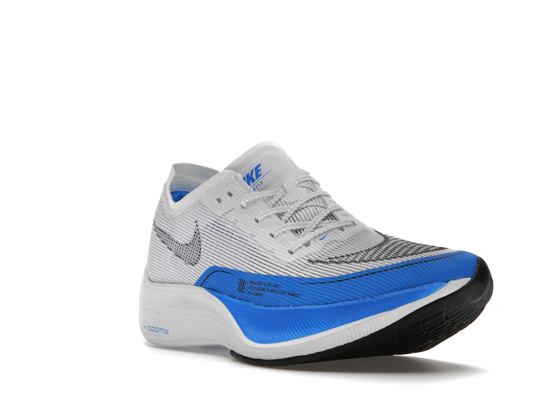 Nike ZoomX Vaporfly Next% 2 White Photo Blue - vue secondaire A