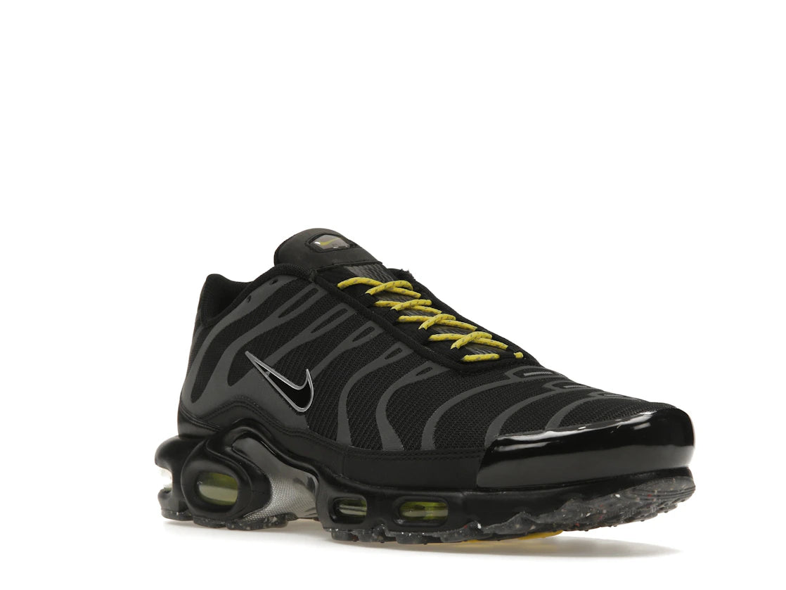 Nike Air Max Plus Black Optic Yellow - vue secondaire A