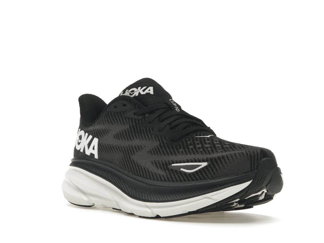Hoka One One Clifton 9 Black White (Women's) - vue secondaire A