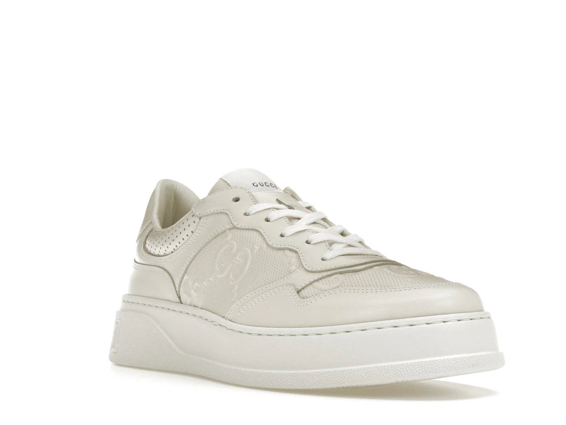 Gucci GG Embossed White Leather - vue secondaire A