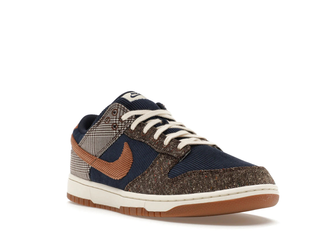 Nike Dunk Low Tweed Midnight Navy Corduroy - vue secondaire A