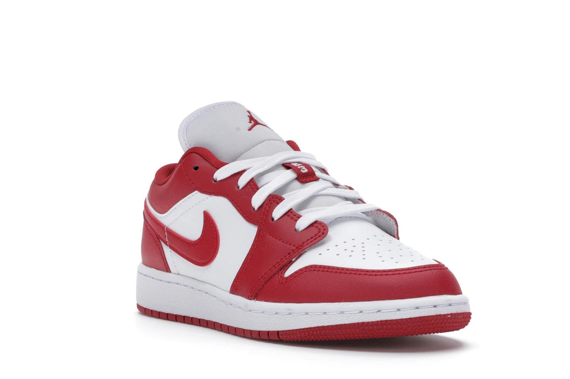 Jordan 1 Low Gym Red White (GS) - vue secondaire A