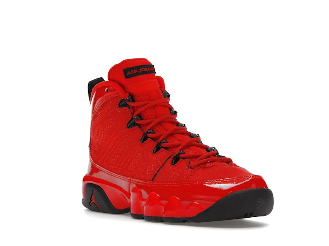 Jordan 9 Retro Chile Red (GS) - vue secondaire A
