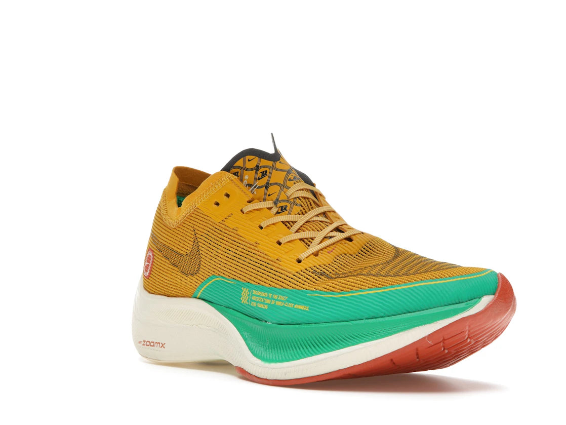 Nike ZoomX Vaporfly Next% 2 1972 Dark Sulfur Stadium Green - vue secondaire A