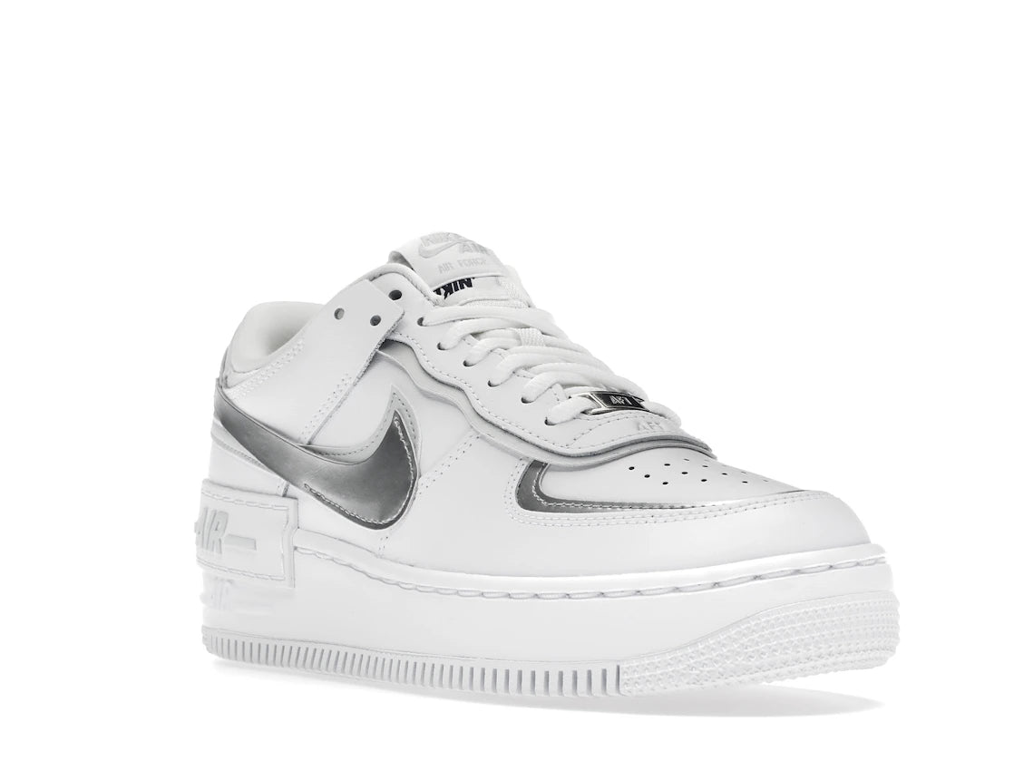 Nike Air Force 1 Low Shadow White Pure Platinum Metallic Silver (Women's) - vue secondaire A