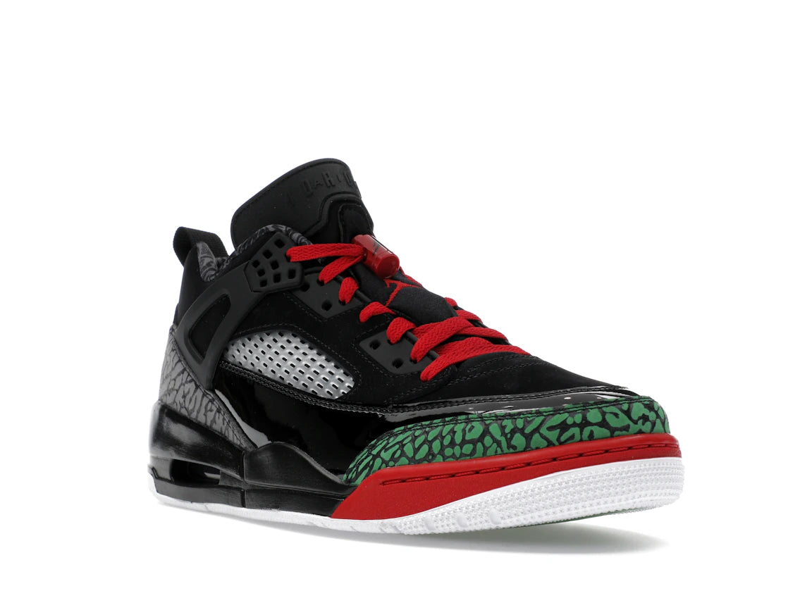 Jordan Spizike Low Black Classic Green White Varsity Red - vue secondaire A
