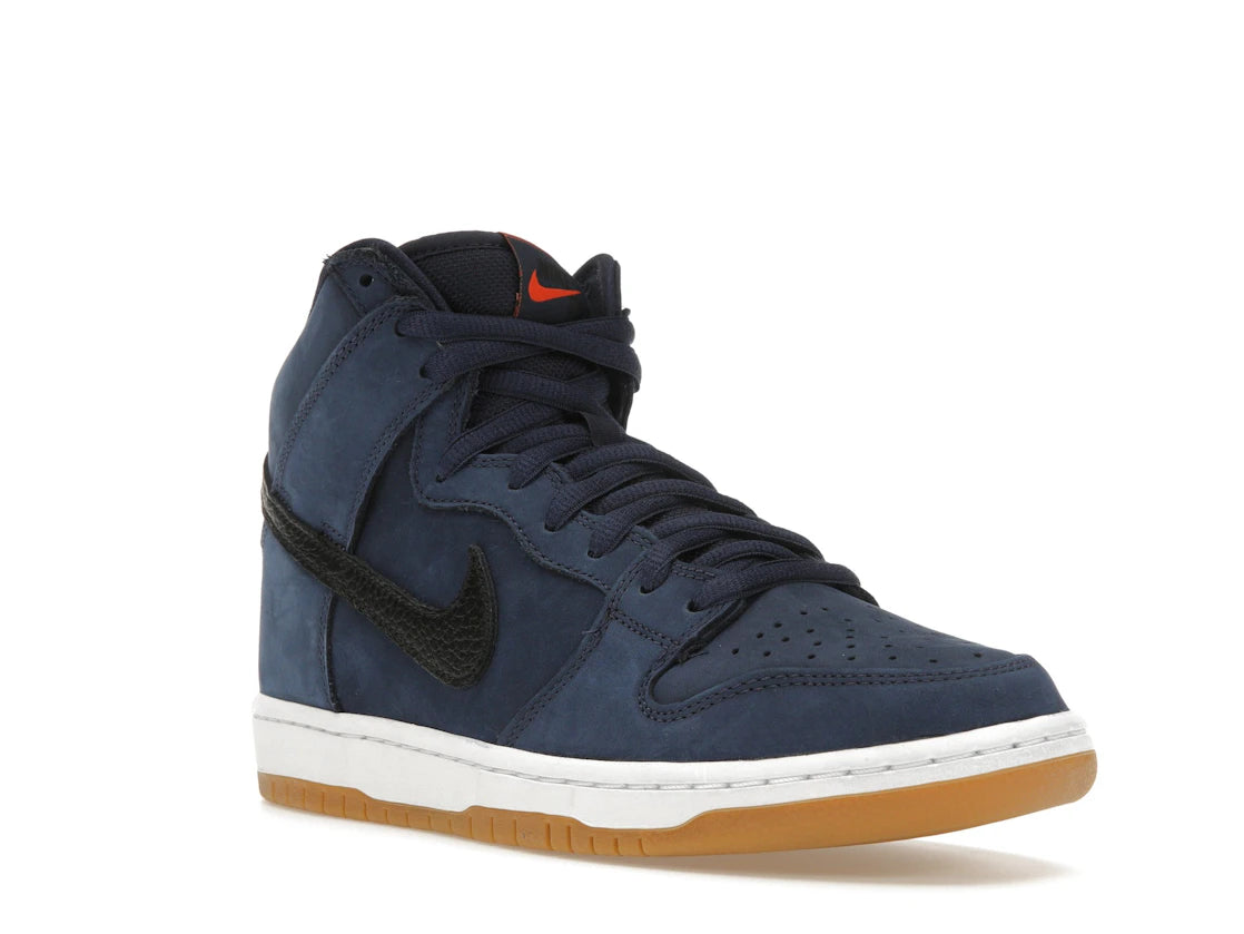Nike SB Dunk High Orange Label Midnight Navy - vue secondaire A