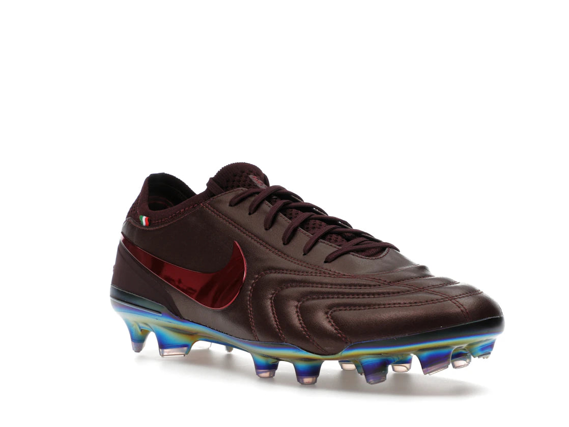 Nike Tiempo Legend 10 Elite Luxe FG Montebelluna Leather Port Wine - vue secondaire A