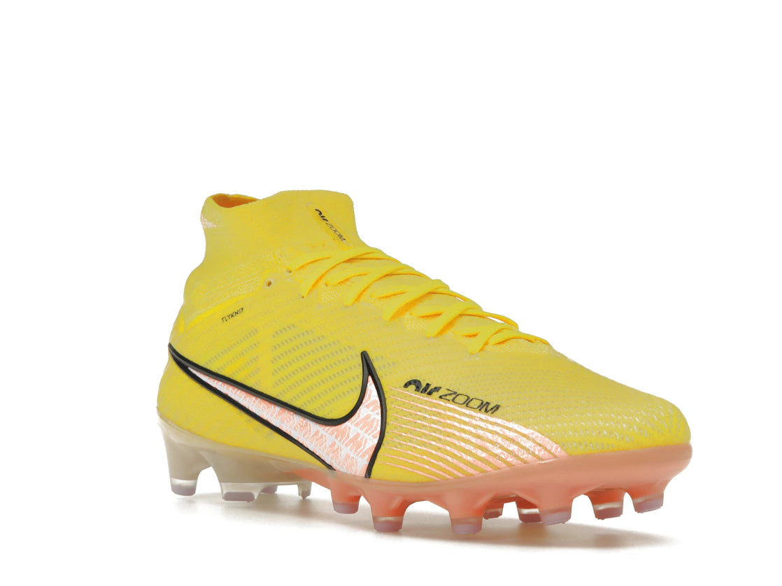 Nike Zoom Mercurial Superfly 9 Elite AG-Pro Yellow Strike Sunset Glow - vue secondaire A