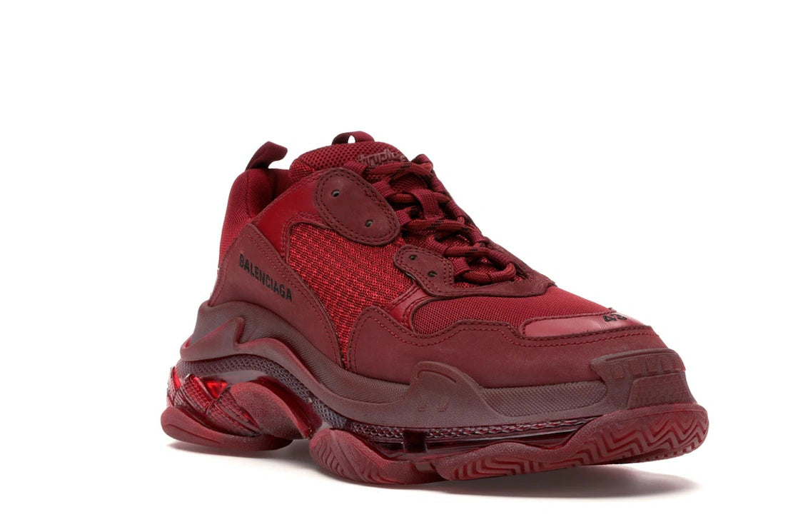 Balenciaga Triple S Burgundy Red - vue secondaire A