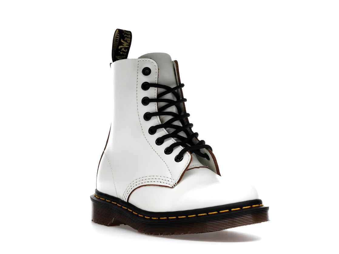 Dr. Martens 1460 Vintage Lace Up Boots White Quilon - vue secondaire A