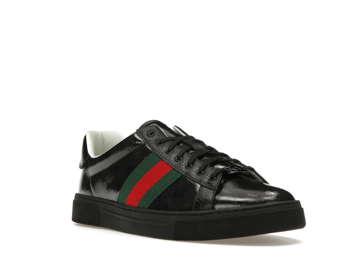 Gucci Ace GG Crystal Canvas Black - vue secondaire A