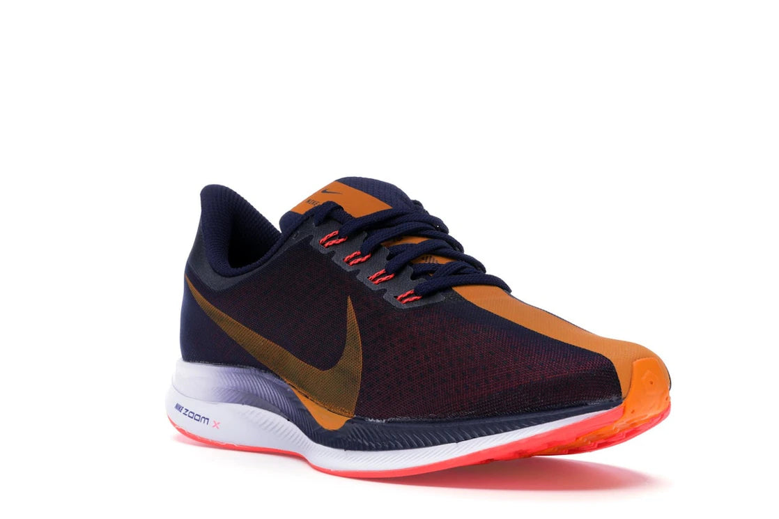 Nike Zoom Pegasus 35 Turbo Blackened Blue Orange Peel - vue secondaire A