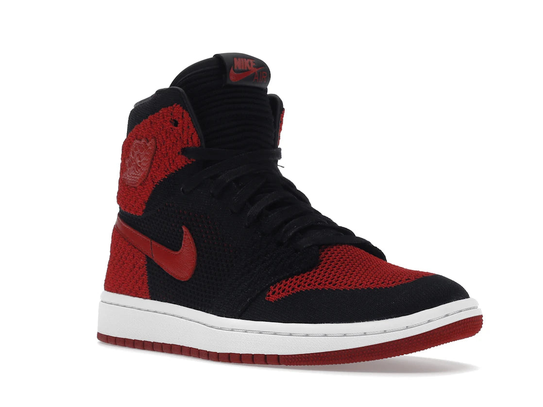 Jordan 1 Retro High Flyknit Bred (GS) - vue secondaire A