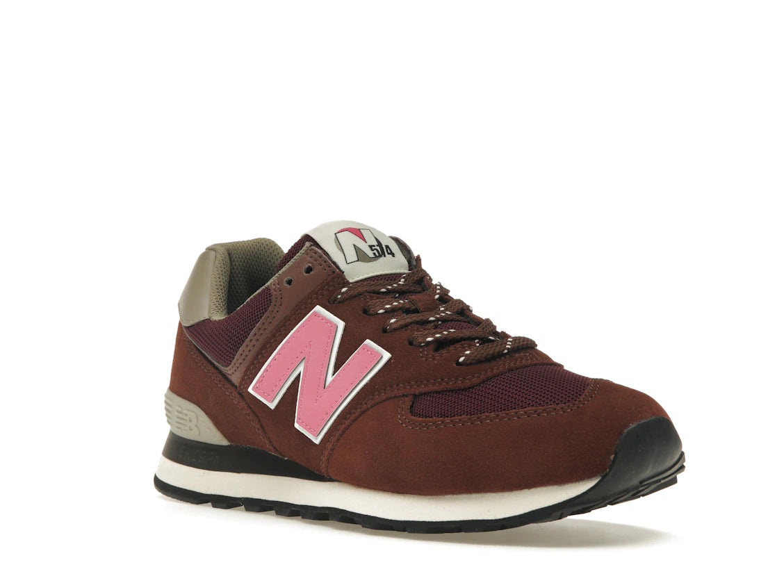 New Balance 574 Brown Pink - vue secondaire A
