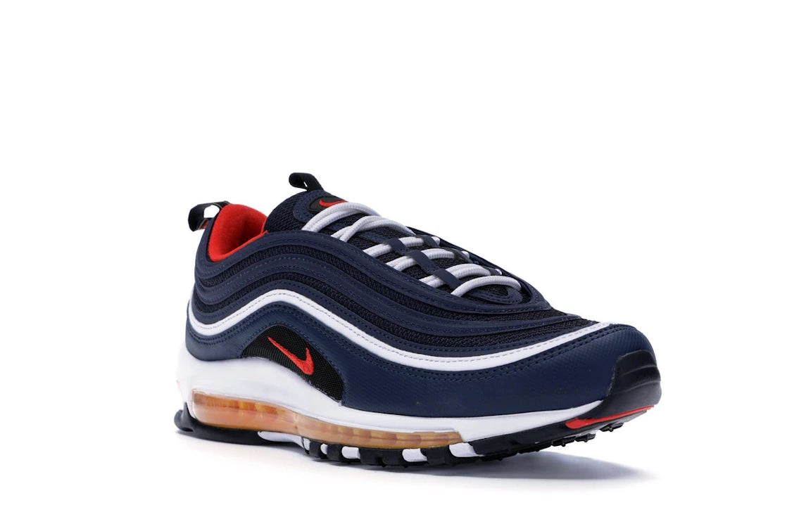 Nike Air Max 97 Midnight Navy Habanero Red - vue secondaire A