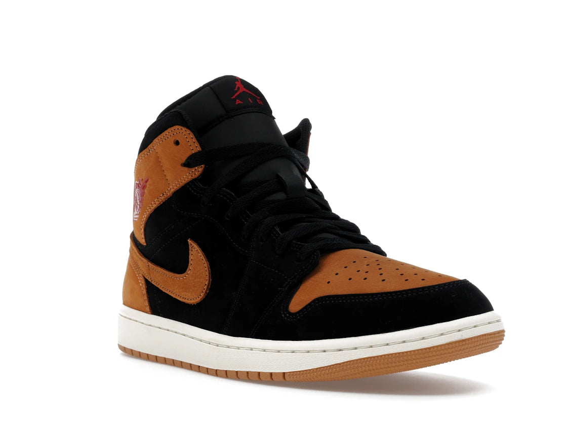 Jordan 1 Mid SE Black Flax - vue secondaire A
