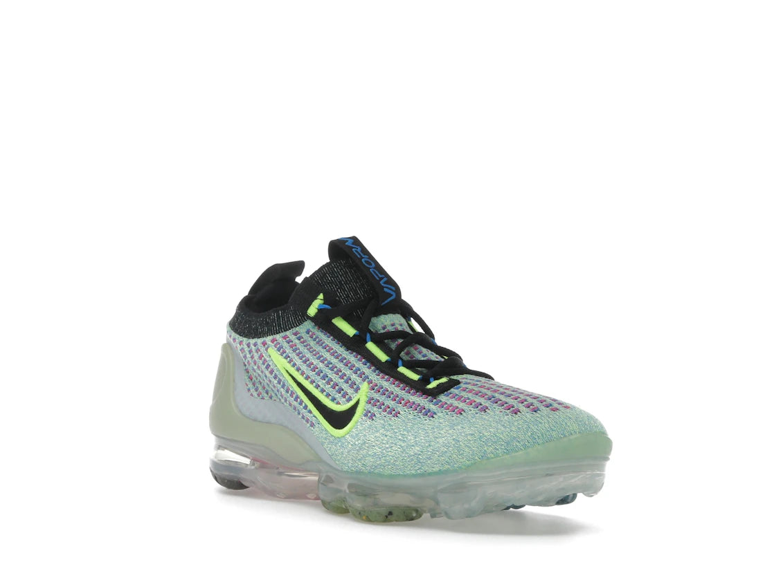 Nike Air VaporMax 2021 FK Volt Photo Blue (GS) - vue secondaire A