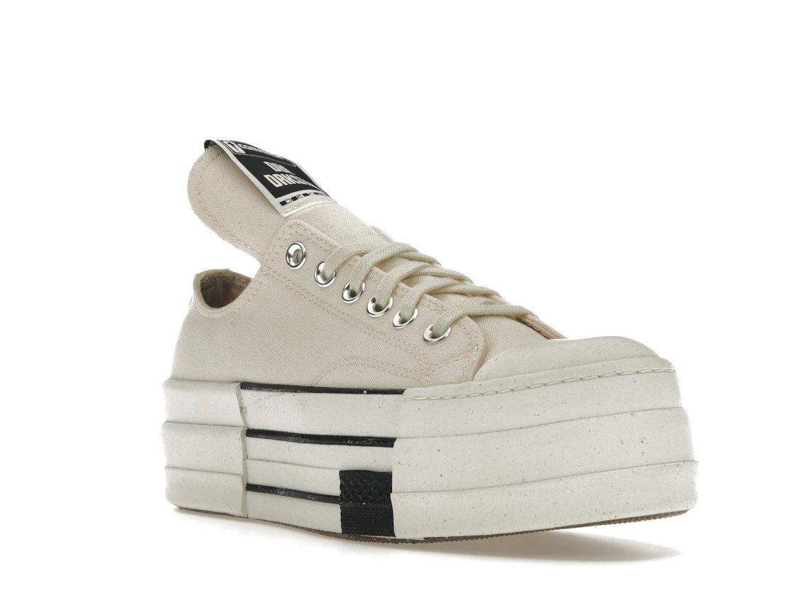 Converse DRKSHDW Chuck Taylor All Star DBL DRKSTAR Ox Rick Owens DRKSTAR Natural Ivory - vue secondaire A