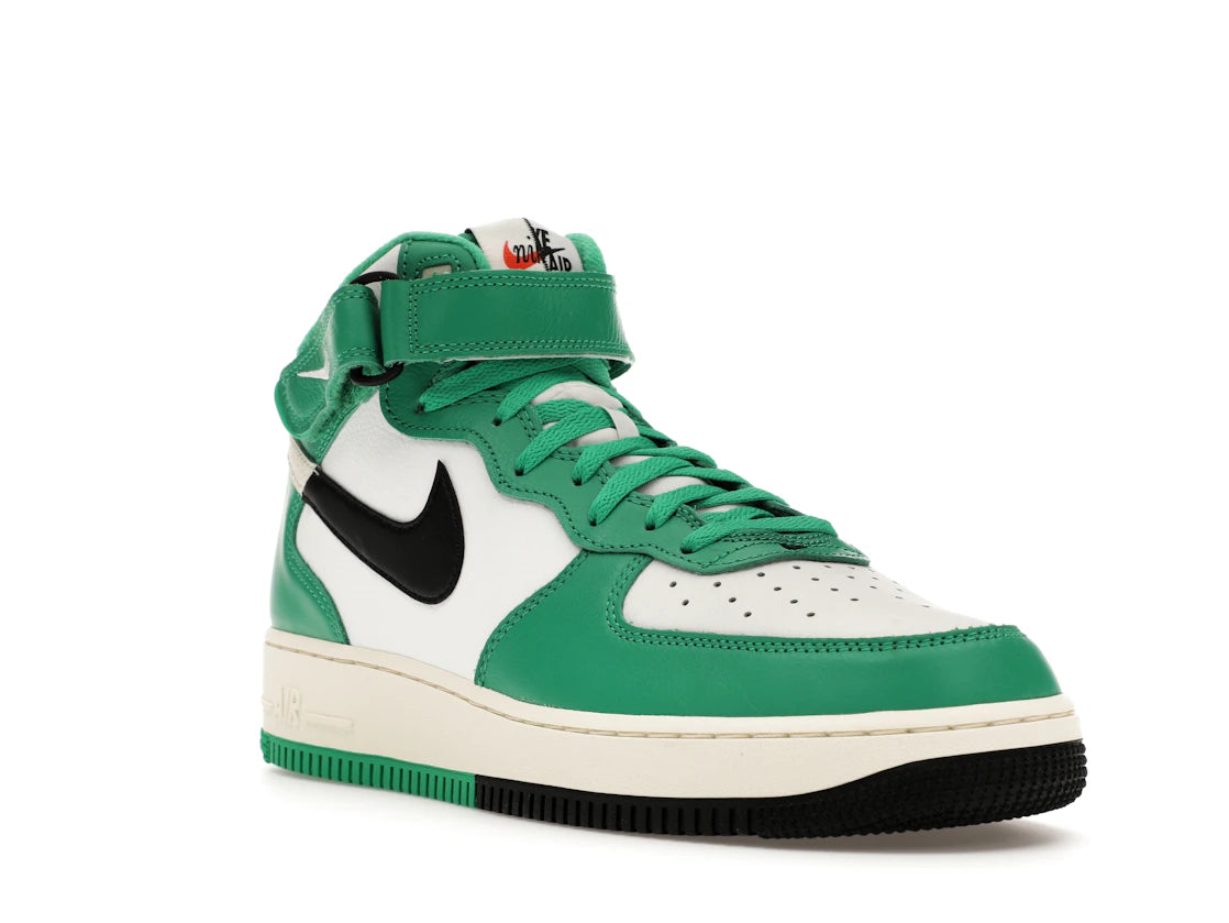 Nike Air Force 1 Mid LV8 Split White Stadium Green - vue secondaire A