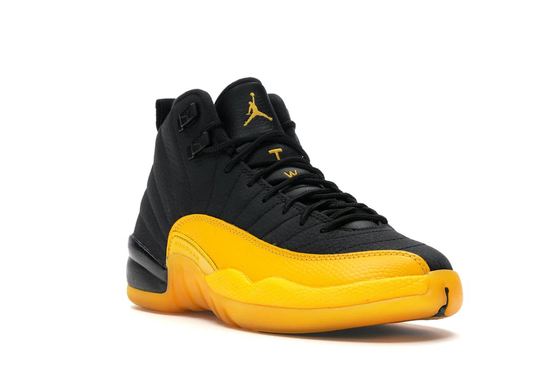 Jordan 12 Retro Black University Gold (GS) - vue secondaire A