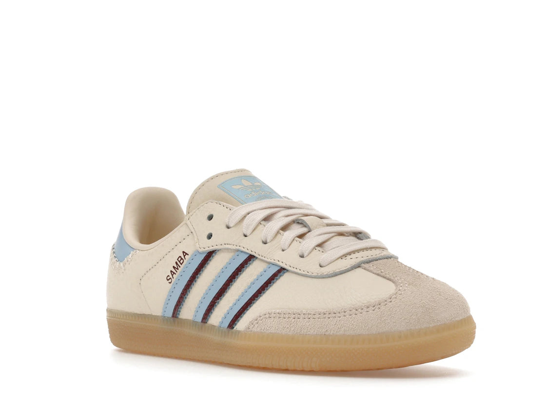adidas Samba OG Wonder White Clear Sky Shadow Red - vue secondaire A