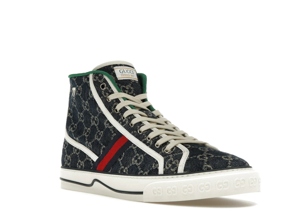 Gucci Tennis 1977 High Top Sneaker Blue - vue secondaire A