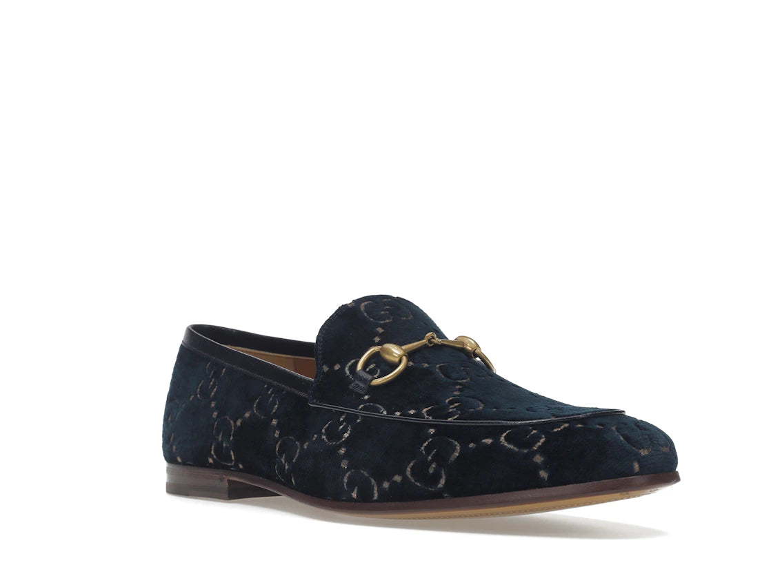 Gucci Jordaan GG Loafer Blue Velvet - vue secondaire A