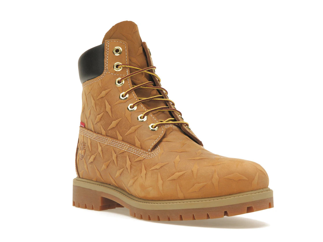 Timberland 6" Premium Waterproof Boot Supreme Diamond Plate Wheat - vue secondaire A