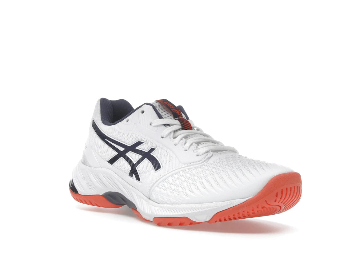 ASICS Netburner Ballistic FF 3 White Indigo Fog - vue secondaire A